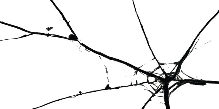 Broken glass texture with cracks and shattered pattern