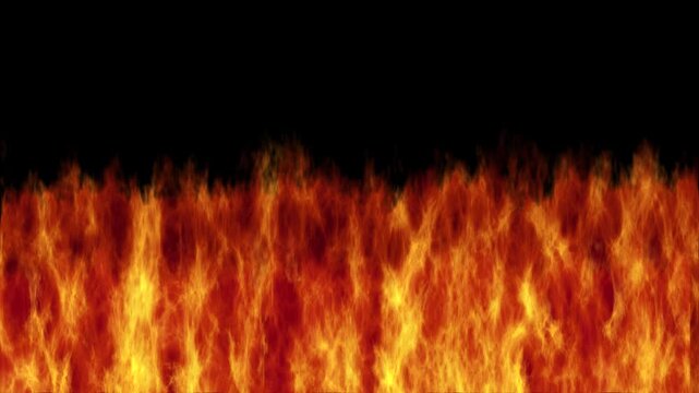 animation of blazing fire symbol of purification