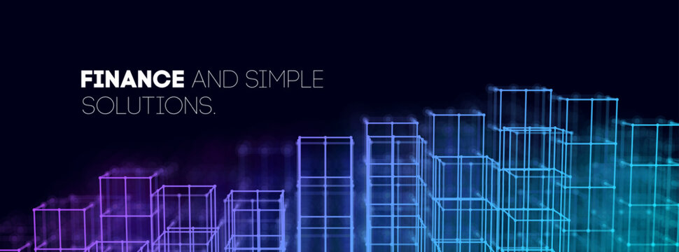 City tech ai building background with smart blue abstract. Lines architecture vector industry network data illustration for urban. Infrastructure futuristic cyber design concept for digital.