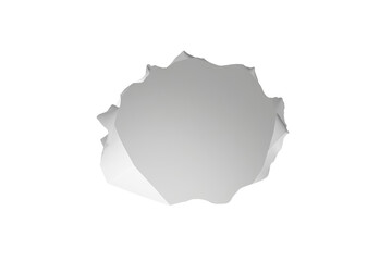 Obraz premium Jagged torn paper opening with folded edges