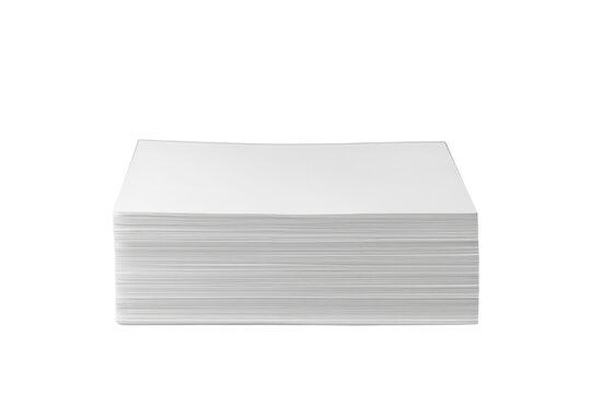 White paper ream with layered edges