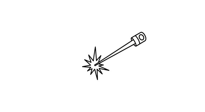 Sparkling lighter with fire ignition.