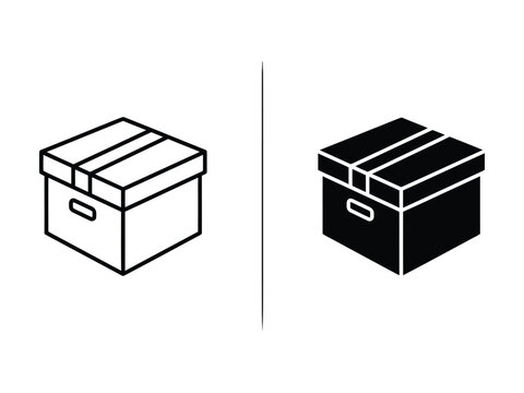 Storage Archive Box Icon  Design 