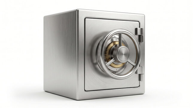 Heavy Duty Stainless Steel Security Safe Isolated