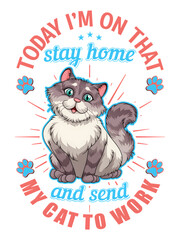 Today I'm on My Cat Schedule Funny Cat Shirt © Nexora Visuals