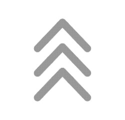 Fototapeta premium Halftone triple chevron arrow icon