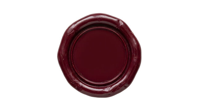 Red wax seal stamp for documents and letters