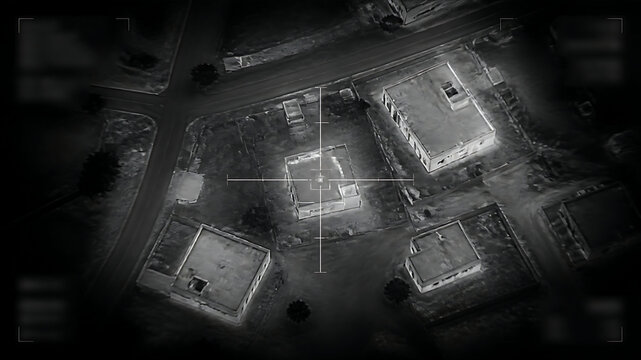 Satellite thermal imagery of ground target, reconnaissance and precision strike intelligence