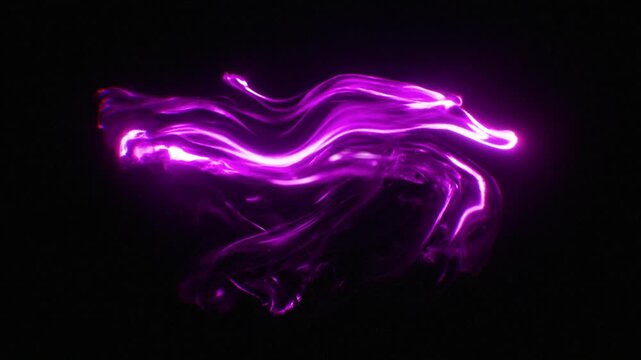 Purple Plasma Liquid Logo Reveal Background with Glowing Neon Energy Flow, Futuristic Motion Graphics Animation, Premium Digital Brand Identity Intro and Broadcast Opener Loop