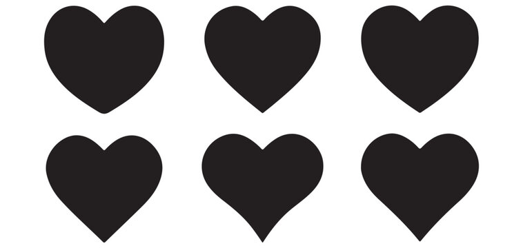 Black heart seamless pattern background vector illustration for Valentine day design vector illustrator eps10