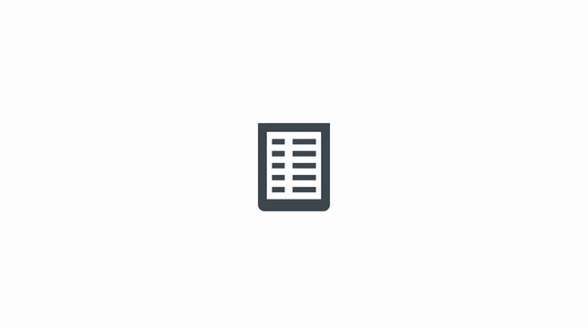 Grey clipboard checklist icon on white background.