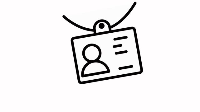 id card animated icon