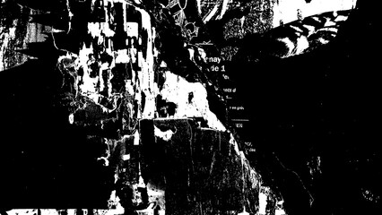 Fototapeta premium Black and White Grunge Collage Texture Collection