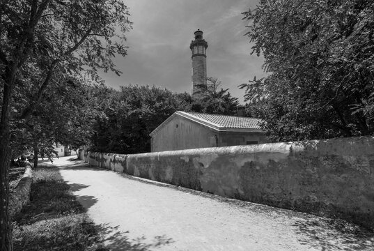 Phare des Balines on the iland Ile de Re on the french atlantic coast