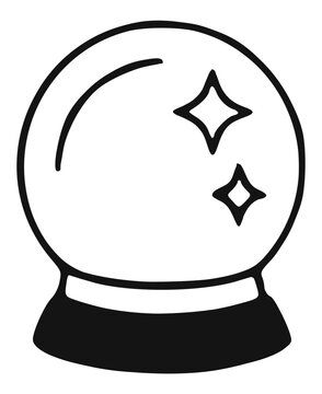 Predictive analytics line icon. Artificial intelligence technology and automation outline concept symbol.