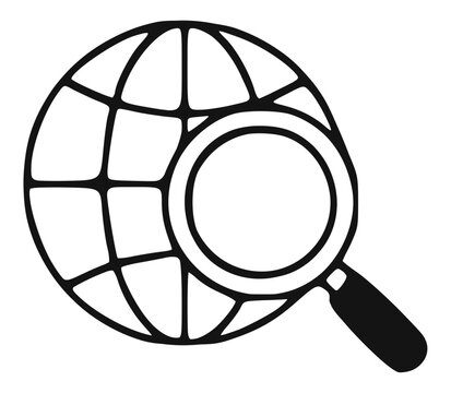 Business intelligence line icon. Artificial intelligence technology and automation outline concept symbol.