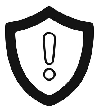 AI risk management line icon. Artificial intelligence technology and automation outline concept symbol.