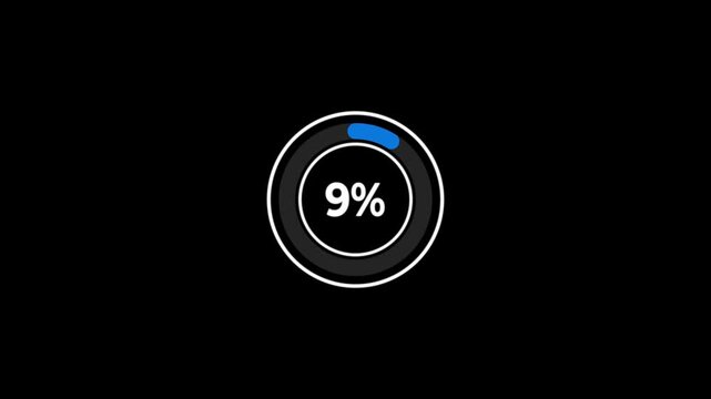 90 second countdown timer, Countdown video on black background