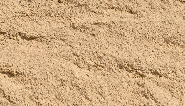 ベージュ系の質感がある土壁の壁面