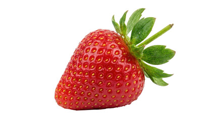 Fresh Ripe Strawberry Isolated on White Background © KOM