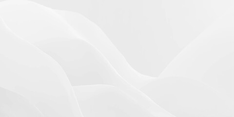 Fototapeta premium Soft white silk satin fabric texture background with gentle light waves and smooth folds for luxury bridal banner