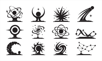 Fototapeta premium Abstract Cosmic Symbol Collection