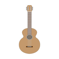 Naklejka premium guitar icon logo vector design template