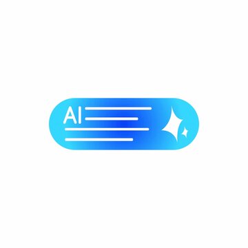 Smart Promt motion illustrator gradient blue for Automation, Artificial Intelligence and Advanced Workflow Integration SaaS Dashboards