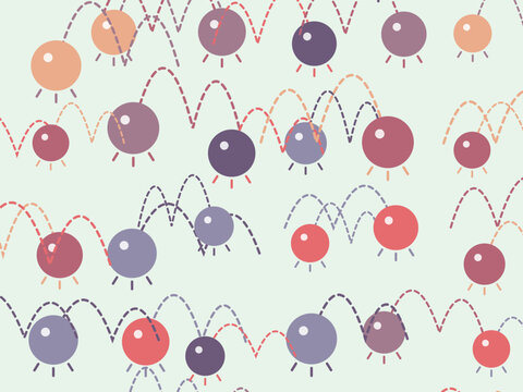 Bouncing Balls Playful Abstract Motion Background