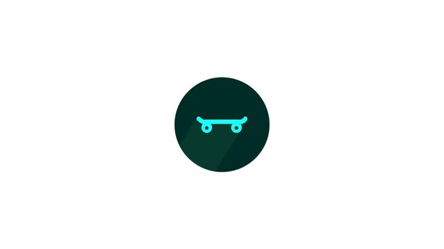 Roller Skates Icon Animation