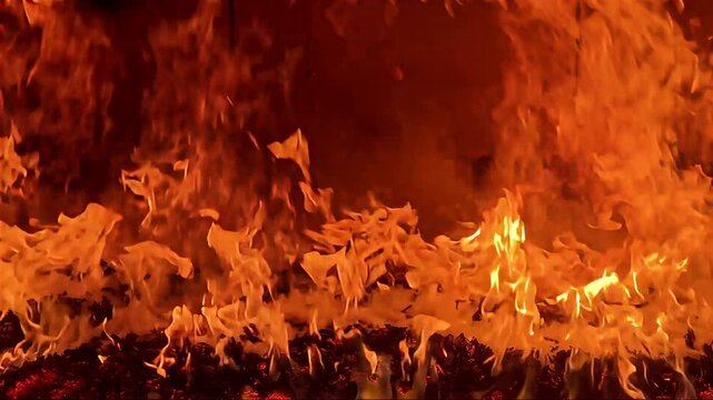 Intense Flames and Swirling Smoke Reveal the Art of Pyrolysis at Work