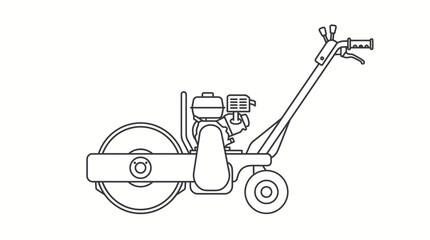 Excavator, Shovel, Tractor and Bulldozer Vector Illustration, Heavy Construction Equipment and Industrial Machinery Icons Isolated on White Background © Sastro