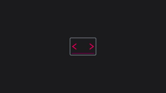 Minimalist digital interface with pulsing arrow animation for ui/ux 4k