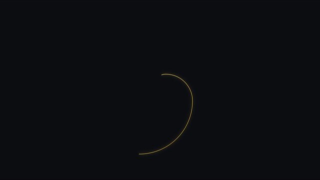 Minimalist gold heart shape animation on dark background, romantic love symbol motion 4k romance