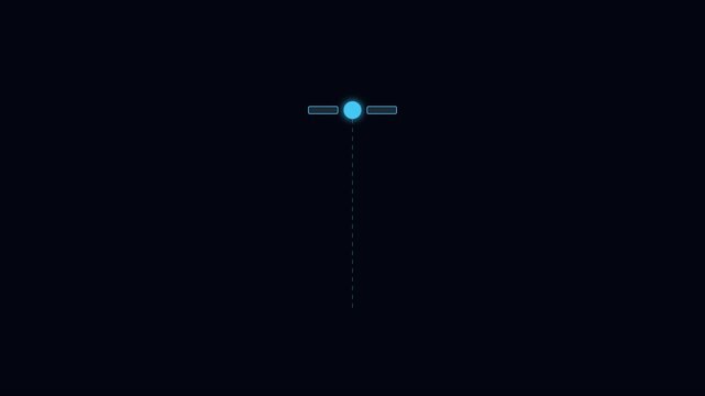 Minimalist hud loading spinner animation, digital interface progress indicator 4k