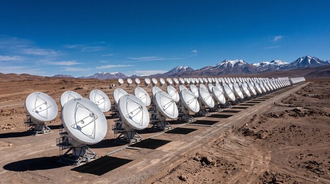 ALMA Radio Telescope Array in Atacama Desert