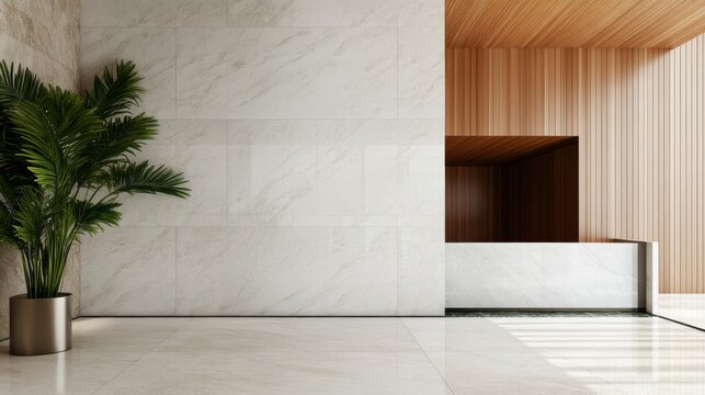 Grand Marble Reception Architectural Water Wall Refined Luxur Grand Staircase Composition, grand marble lobby interior, luxury atrium architecture, premium hospitality design