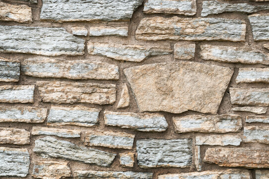 Sandstone Blocks in Wall