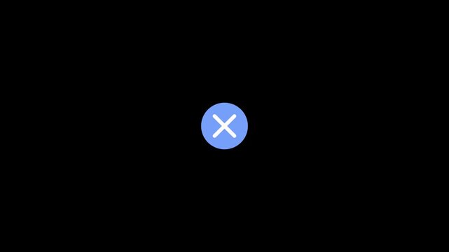 Minimalist plus sign animation on 4k black background, for user interface, symbol