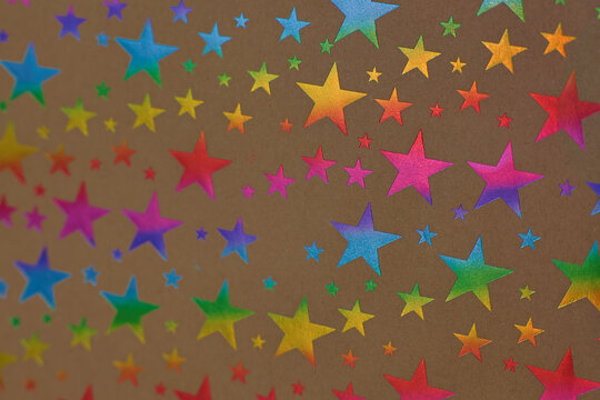 Etoiles multicolores