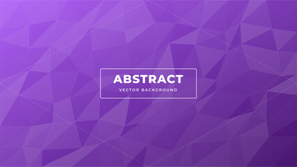 Purple Abstract Low Poly Geometric Background Vector with Modern Triangular Polygon Mesh Design © Tabungan Piknik