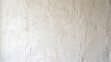 Fototapeta premium Clean white textured plaster wall surface background for copy space