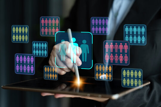 Advanced Digital Interface for Virtual Collaboration Displaying Human Figures in Colorful Icons and Touch Interaction with Tablet Device. Entropy.