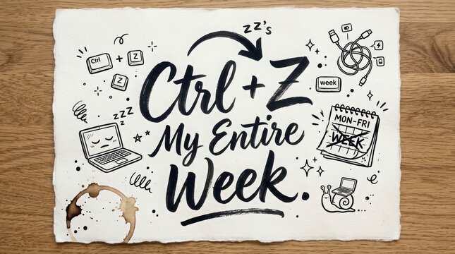 Minimalist desktop wallpaper for programmers, designers, students, and office workers with playful tech-inspired humor.