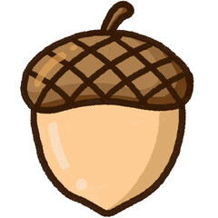 Cute Acorn Illustration © 정원 조