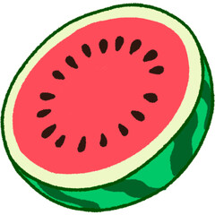 Cute Watermelon Illustration
