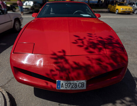 TAVERNES BLANQUES, SPAIN - JUNE 14, 2026.Bright red Volkswagen Beach Buggy parked outdoors in Spain on a sunny day