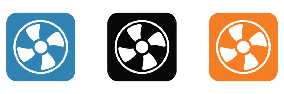 AC outside unit icon vector, HVAC cooling system symbol, air conditioning equipment illustration, climate control technology, ventilation outline sign isolated on white background.