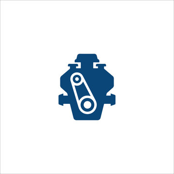 Automotive Motor Vector Symbol
