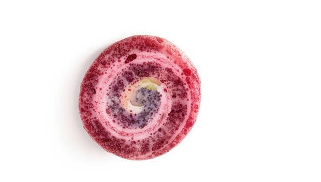 Berry candy on a white backdrop. Fruit rolls.